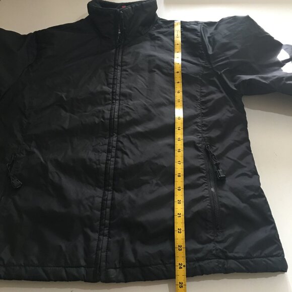 RL Polo Jeans Co Womens Medium Black Windbreaker Puffer Jacket Quilted Line - Picture 8 of 8